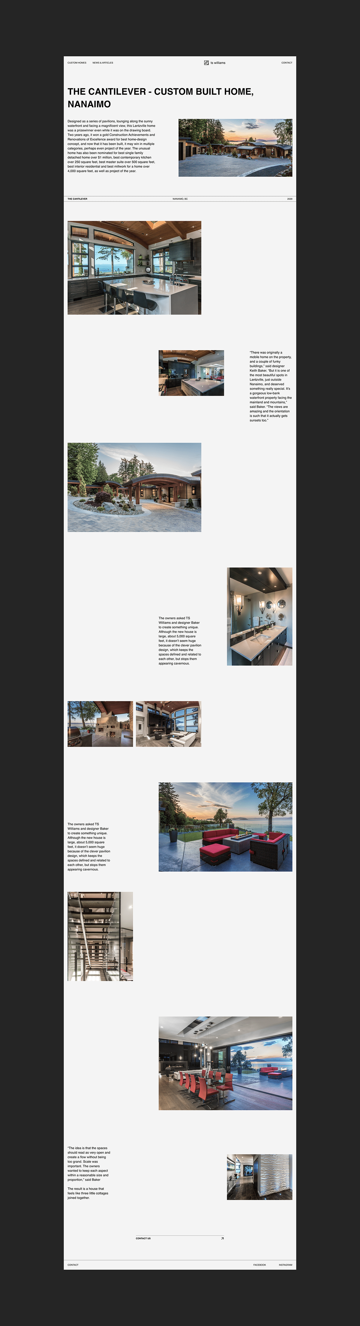 architecture house Website Web Design  Interior UI building minimalist typography   ux/ui