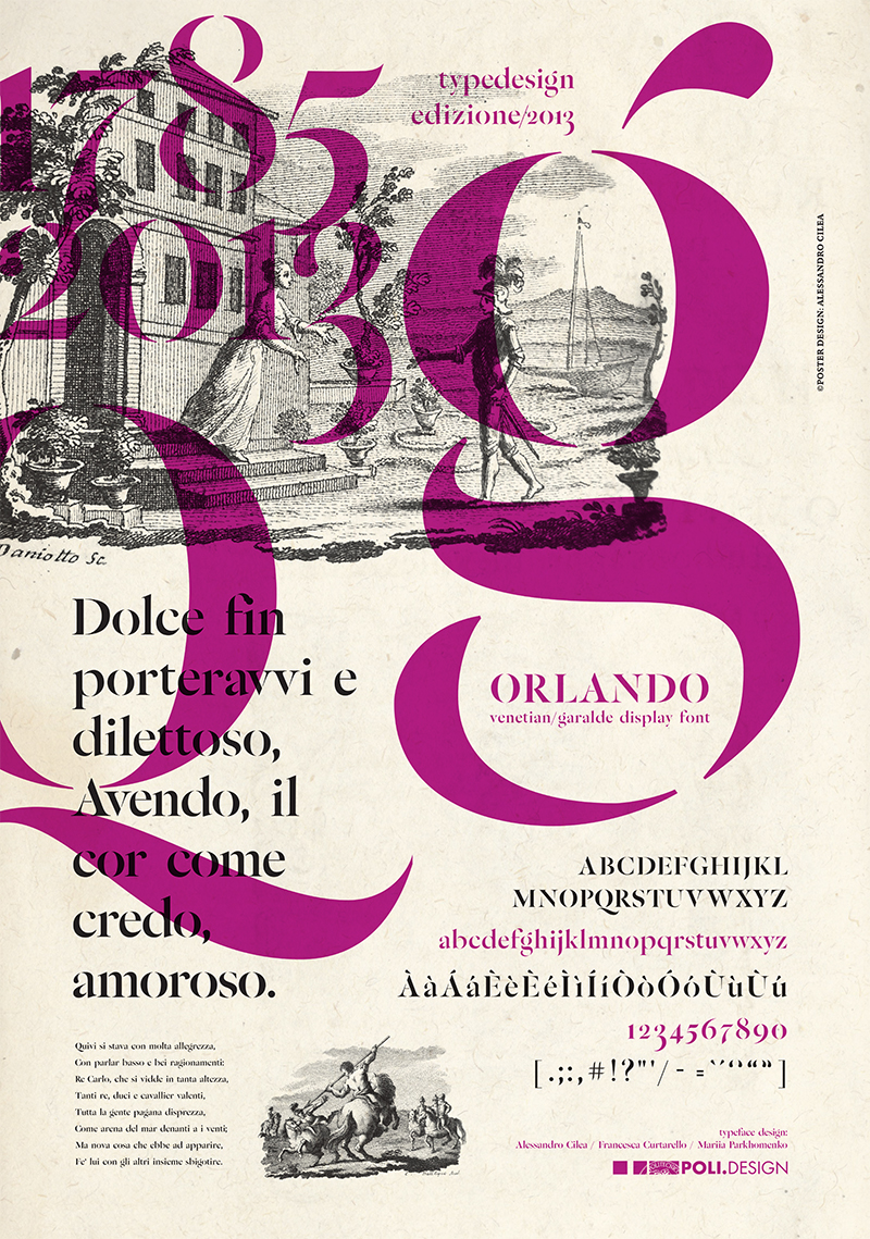 font type Typeface graphic typo graphism politecnico Italy Venice milan