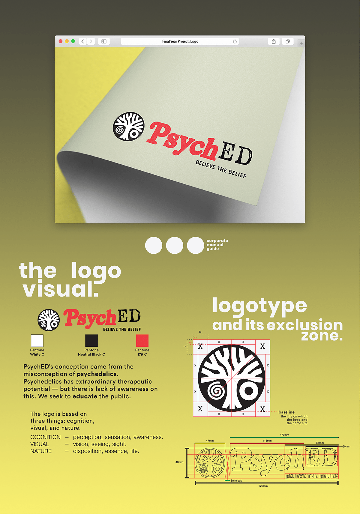 brochure design educational FYP poster print psychedelics Segi   showcase tshirt