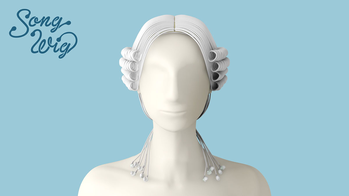 Adobe Portfolio wig Media Art ear buds