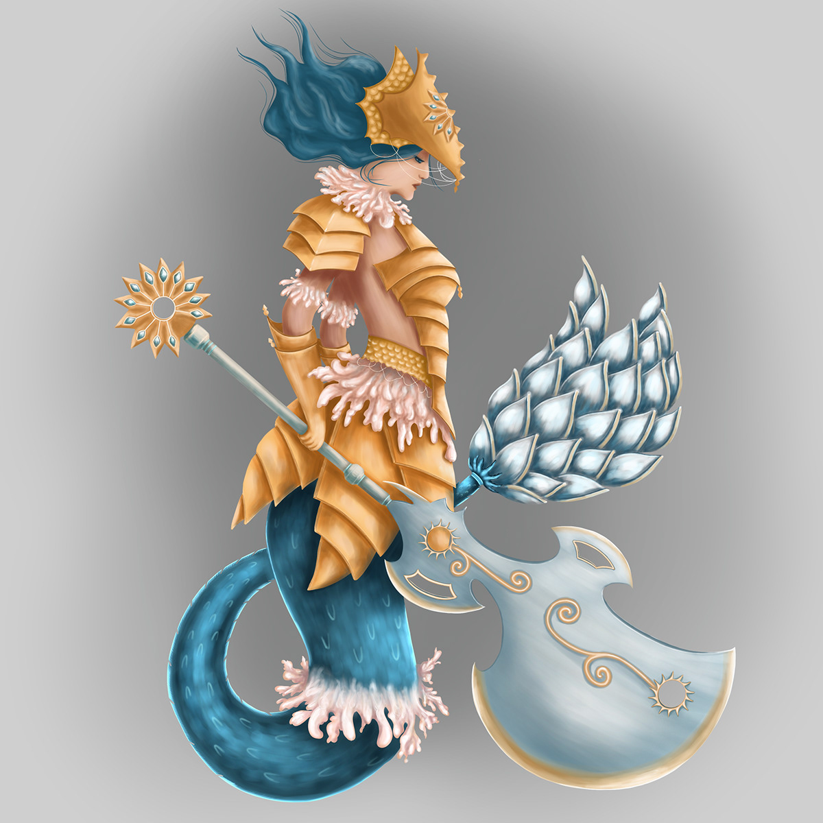 Character character gesign design Game Art game character ILLUSTRATION  mermaid