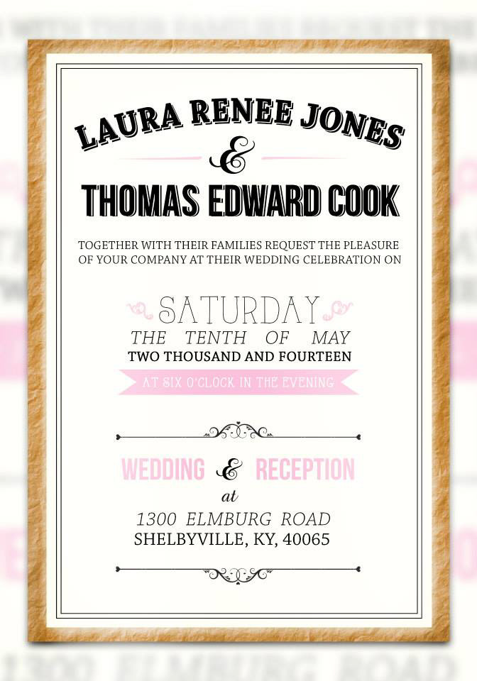 invitations invite cards envelopes wedding Birthday party celebration
