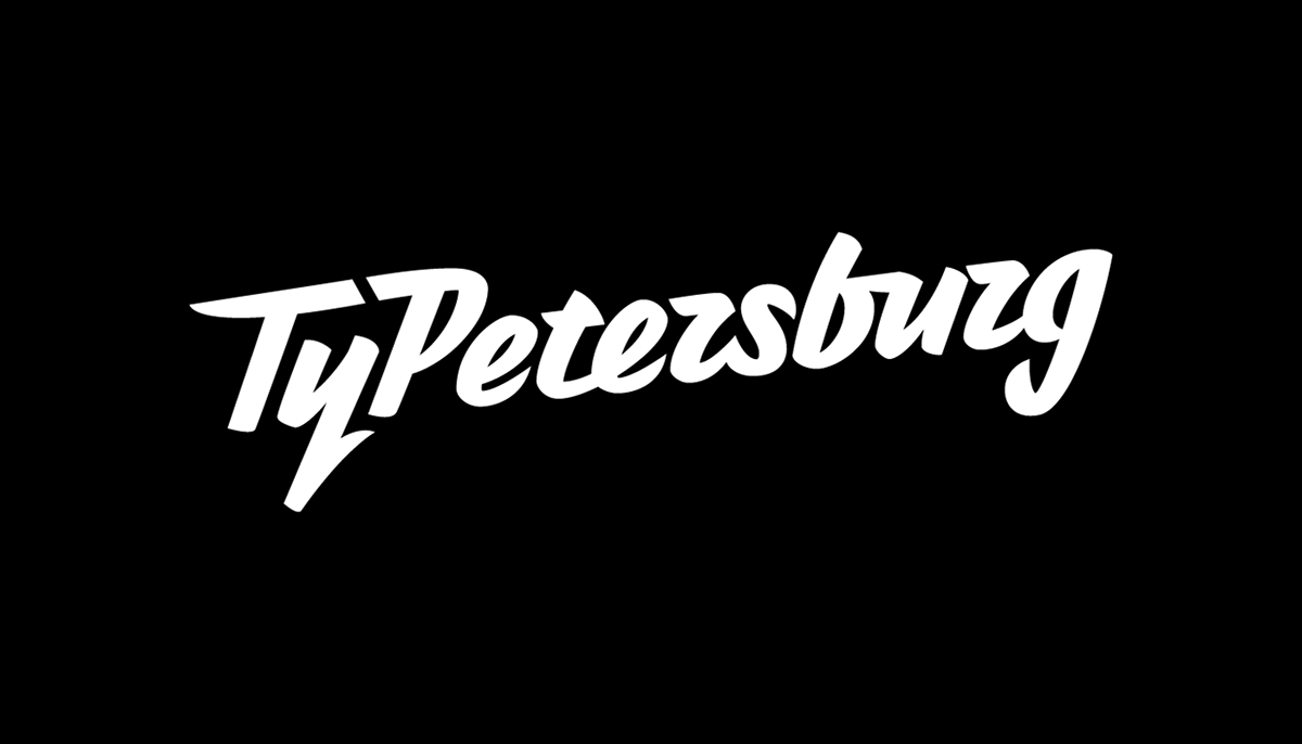 typetersburg #typetersburg2016 lettering St. Petersburg logo font