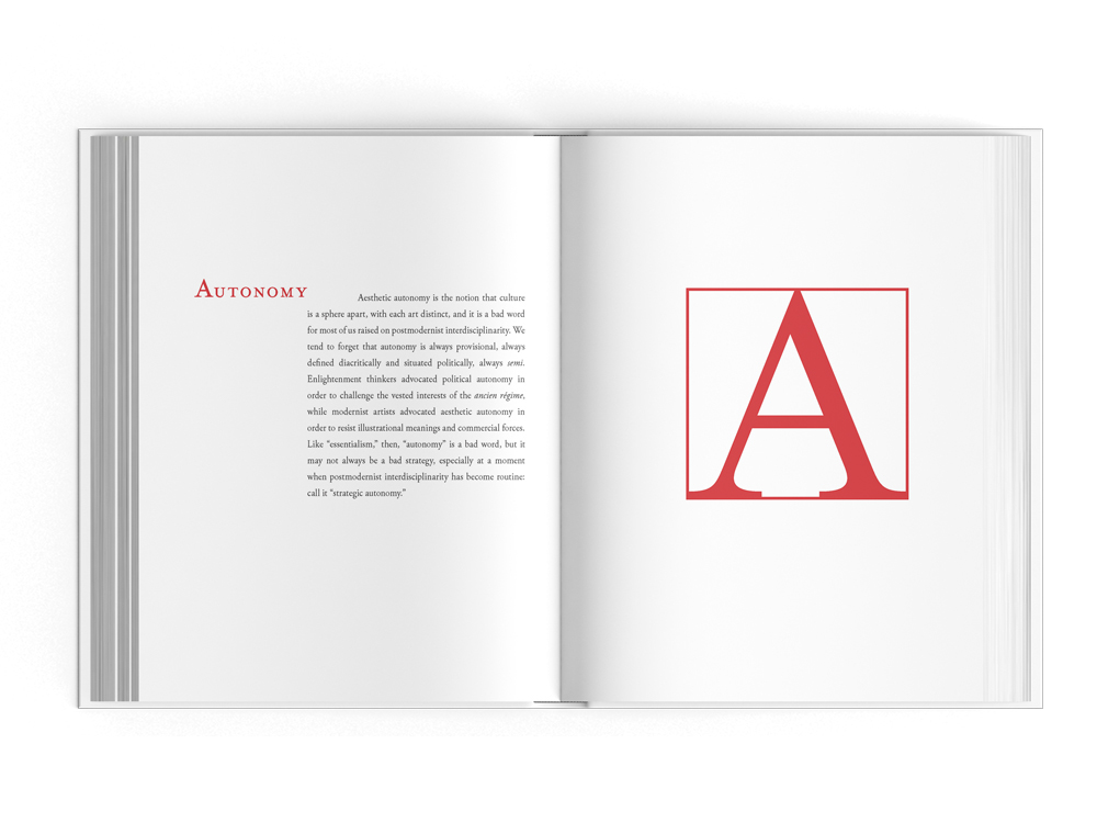 Hal Foster ABCs contemporary design design book design