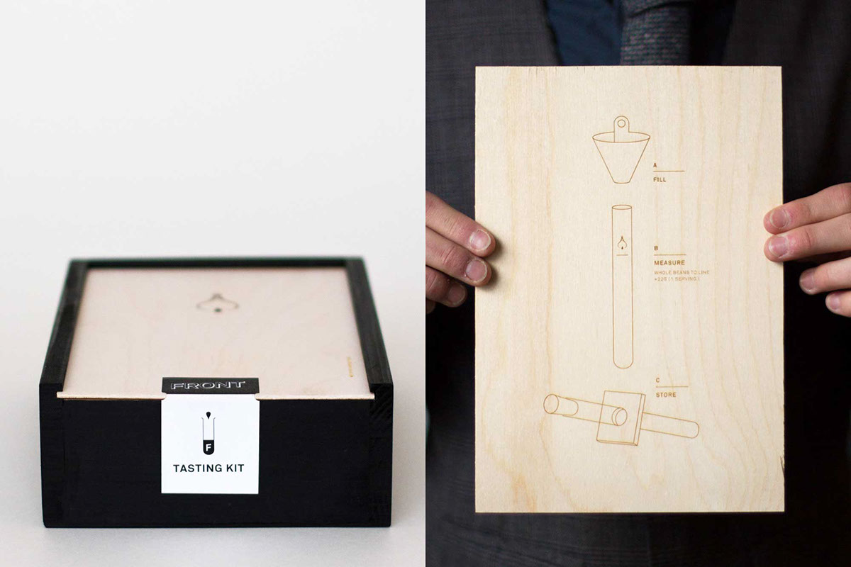 Coffee gift box test tube Single Origin Coffee Packaging wood box