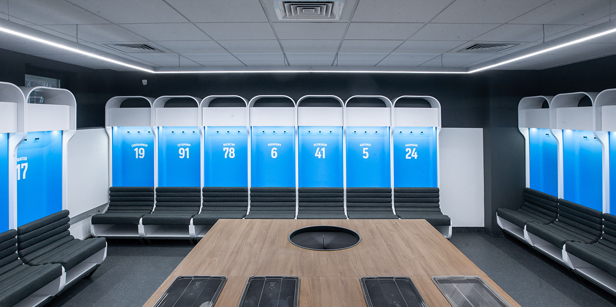 design football interior design  locker room soccer tsan