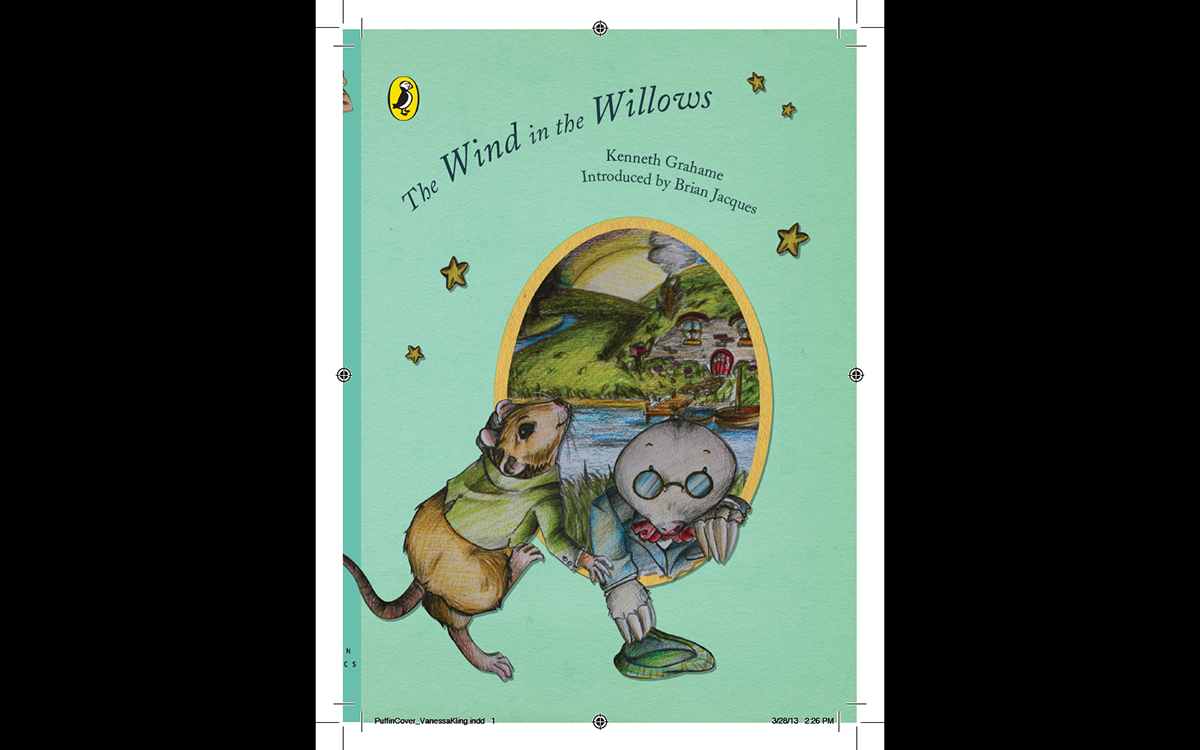 The Wind In the willows kenneth grahame  Puffin Awards rat Mole toad book design book cover children Classic