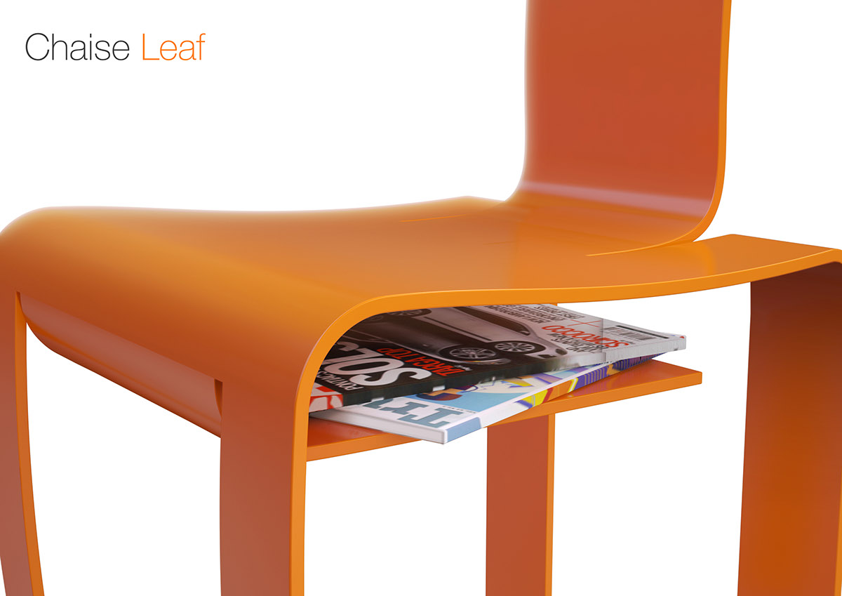 chaise leaf chair design romain petit concept chair design
