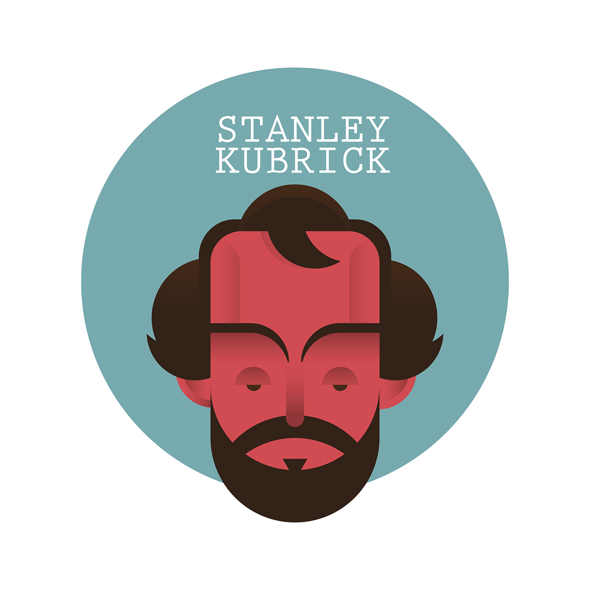 Stanley Kubrick steven Spielberg woody allen hollywood Directors vector colors illustrations t-shirt