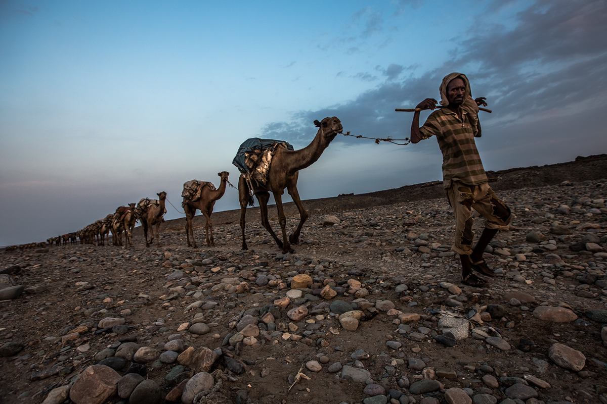 etiopia nomade Erta Ale Dallol Ahmed Ela lago Afrera jile dagger afartribe Afar salt desert Danakil Depression camel tribe dancalia