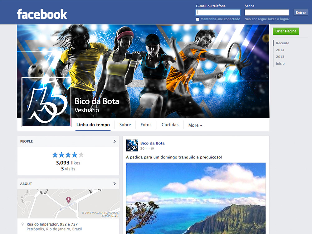 sports football futebol Fussball tennis running fitness corrida lights facebook fan page Web cover Capa