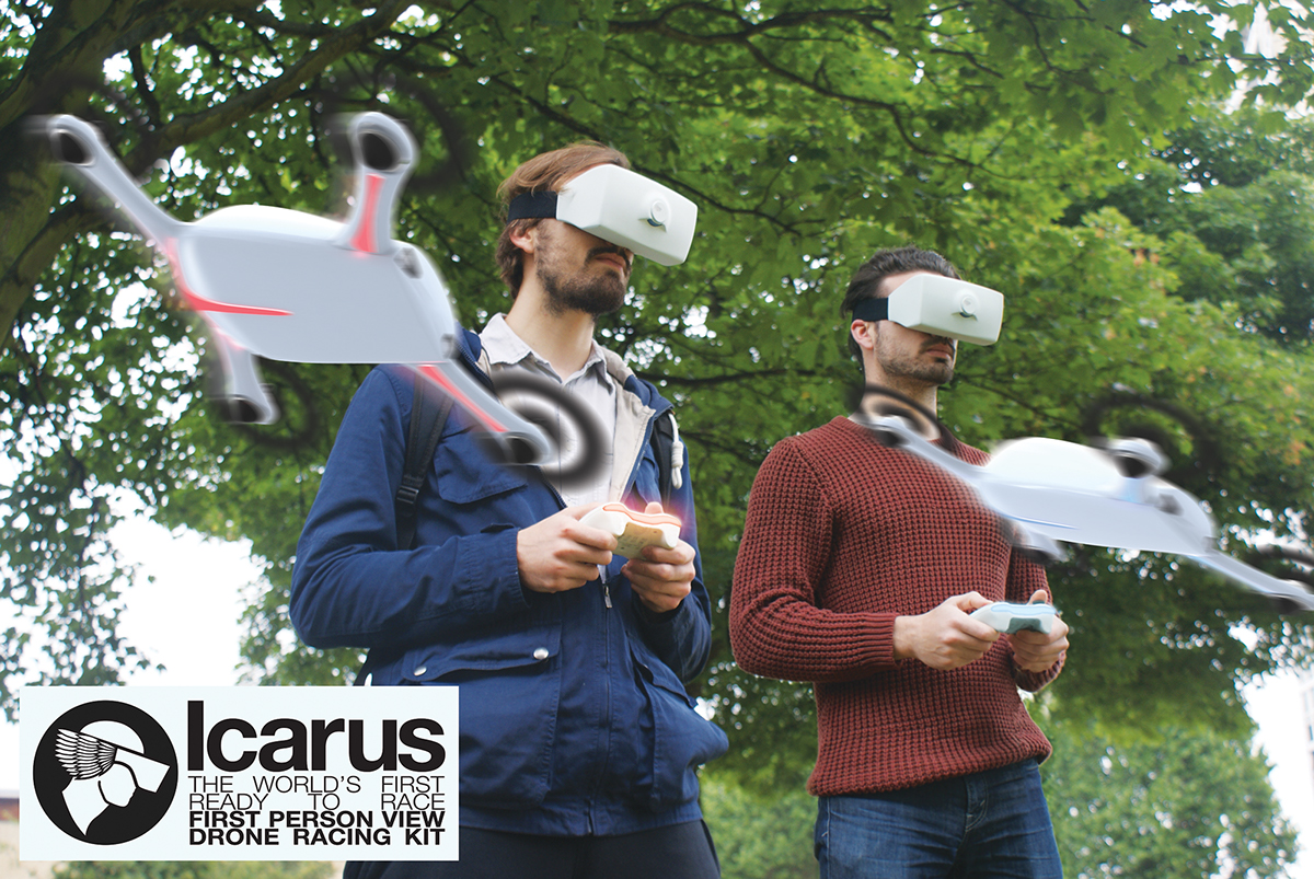 immersive technology First person view drone racing Icarus Ravensbourne dan jones