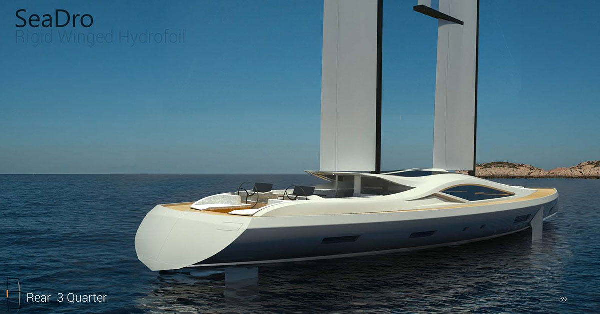 hydrofoil sailing yacht