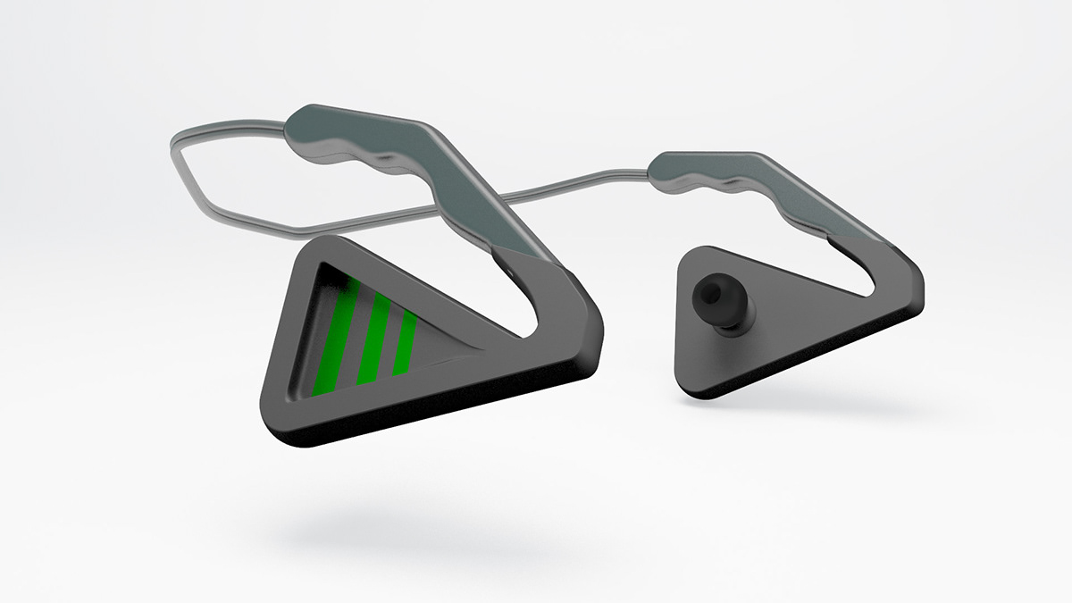 adidas swimming earphones design industrial design 