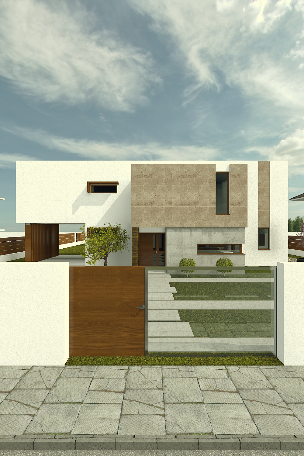 house residential stone wood concrete Bosnia banja luka