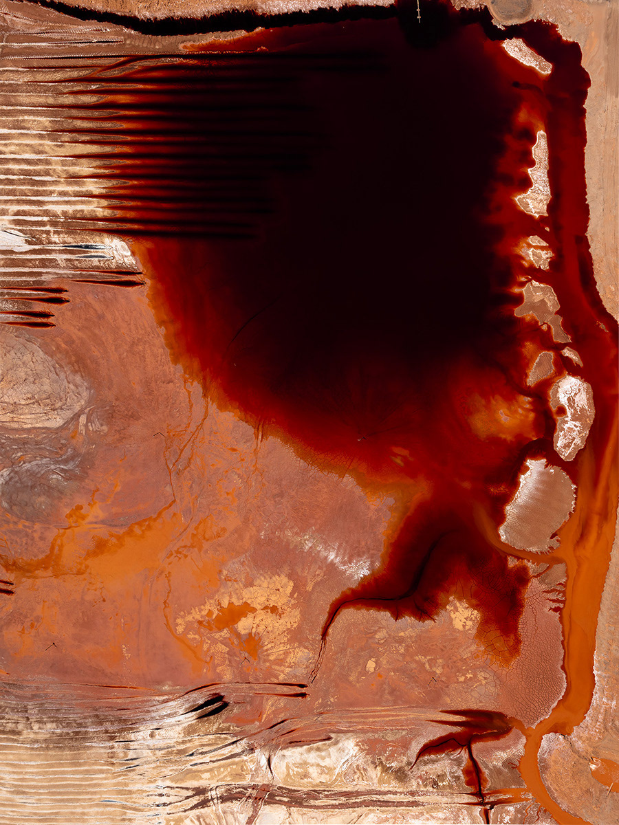 abstract Aerial aluminium earth FINEART industry Liquid medium format Mining red