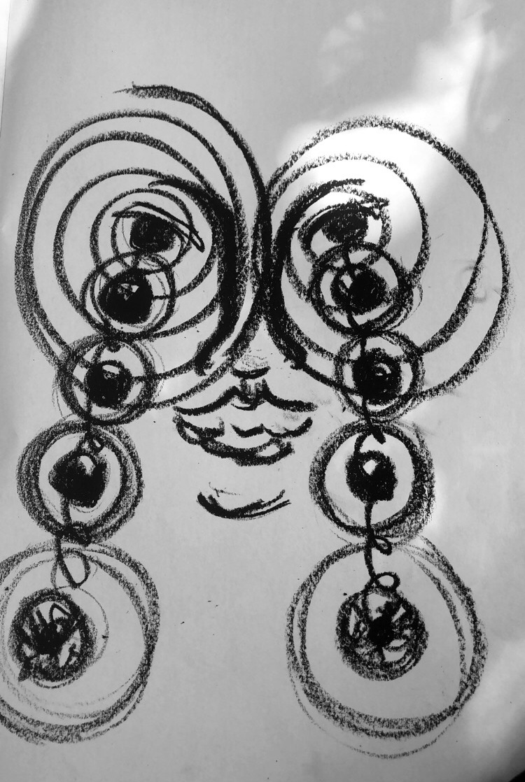 engulf hypnotize eyes circle face female eyeballs circular
