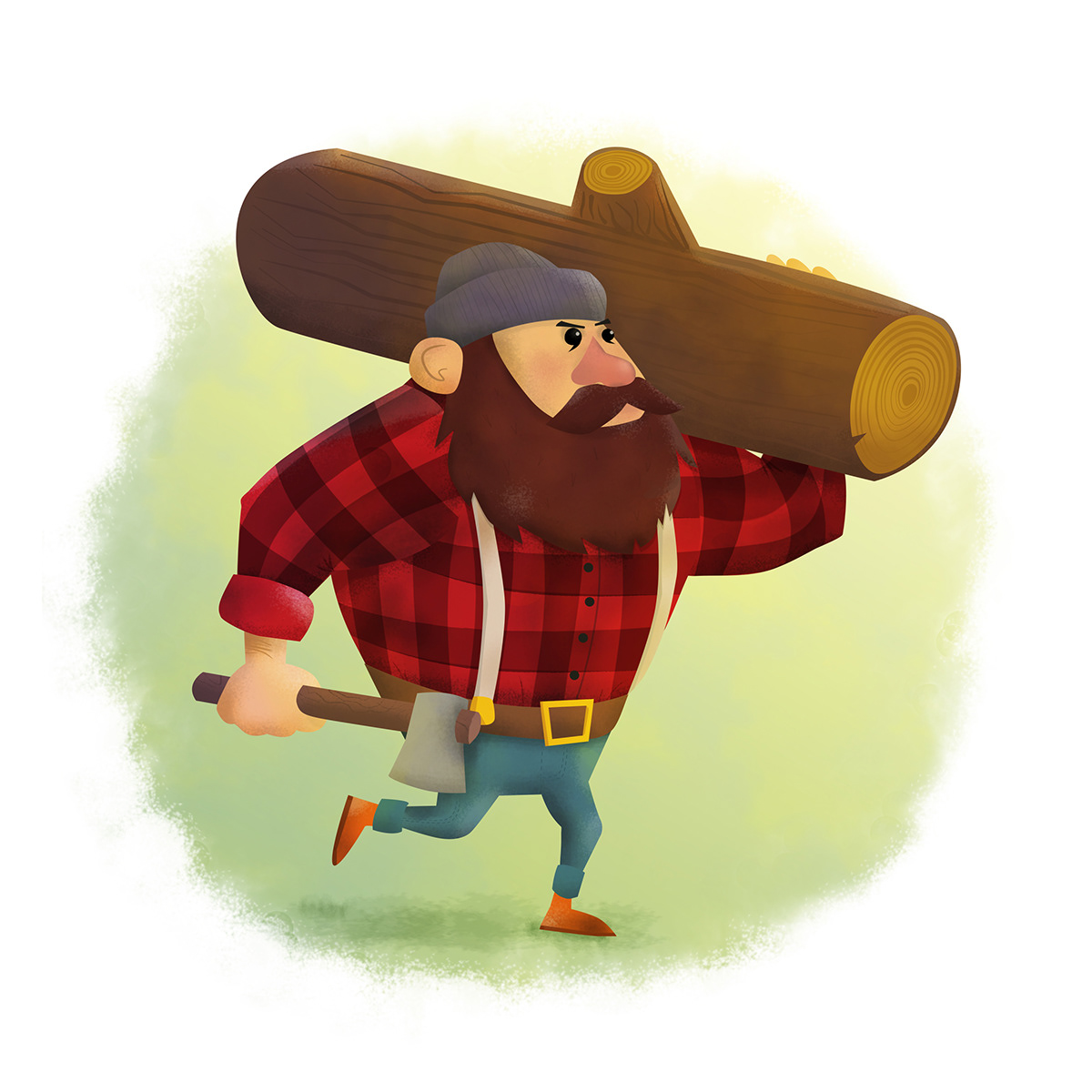 woodman lumberjack timberman logger bearded