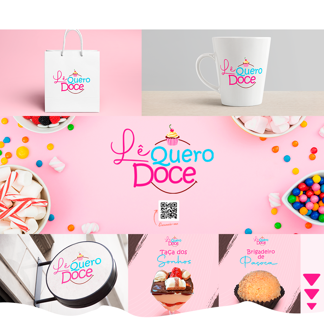 Candy designdemarca doces identidade visual Idvisual Logotipo marca photoshop