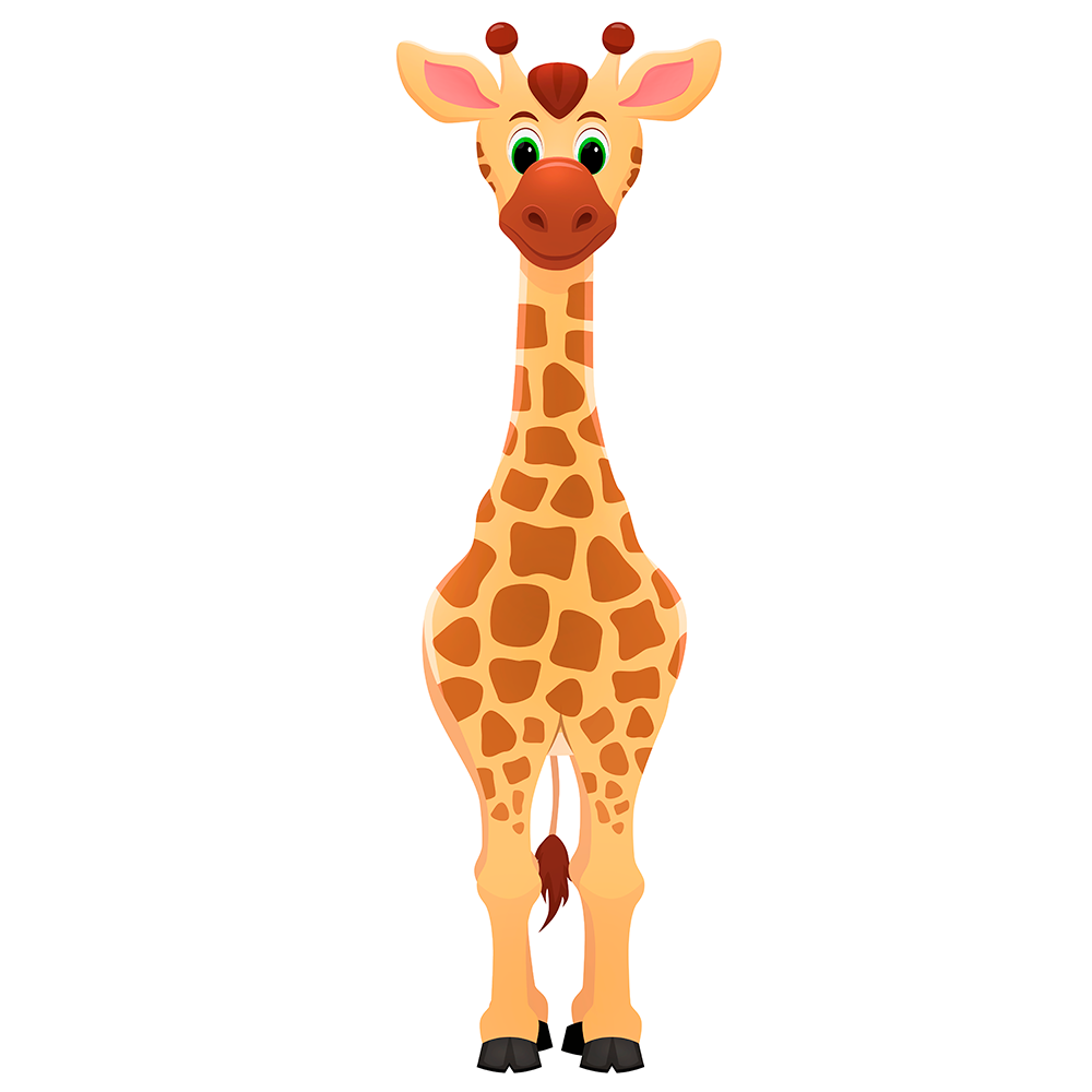 africa animal cartoon Character giraffe illustration painting   Savannah vector wild