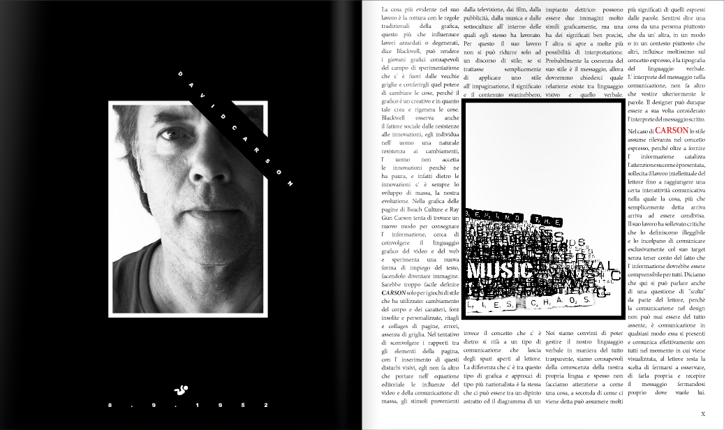 sonic music magazine minimal type editorial design  bianco Nero artists