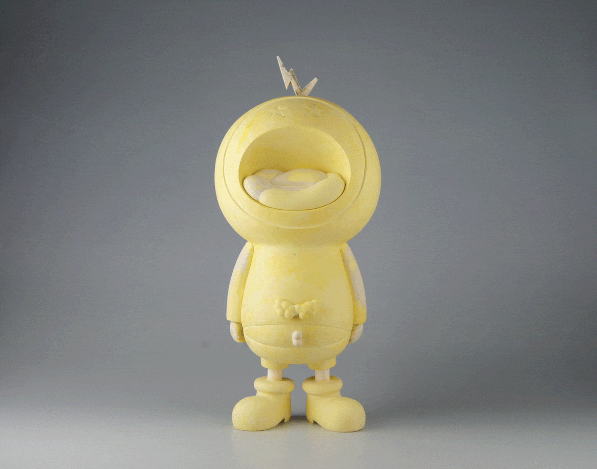 toy sculpture acrylic paint ceramic figure lowny art object howlt