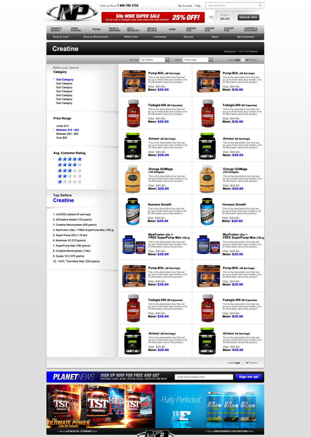 Nutraplanet  ecommerce  online store  supplements