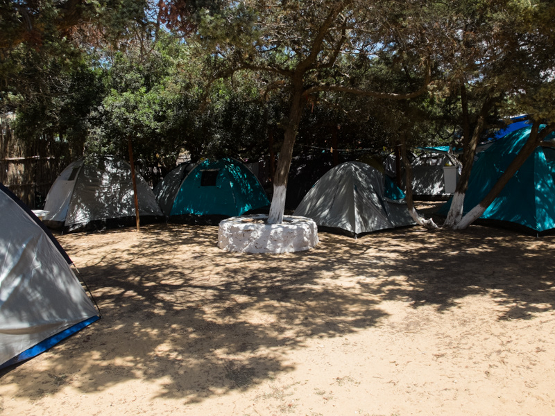 camping campers Greece Island antiparos camping antiparos summer landscapes sea