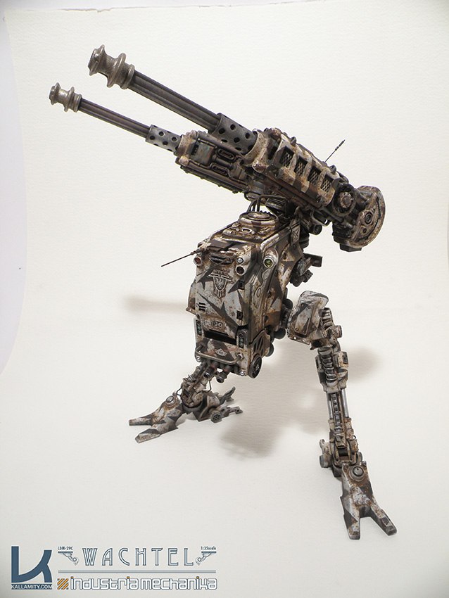 Kallamity mechs design Luca Zampriolo science fiction modelling robot walker