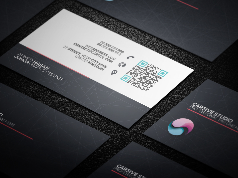 card business brand template sleek creative clean modern