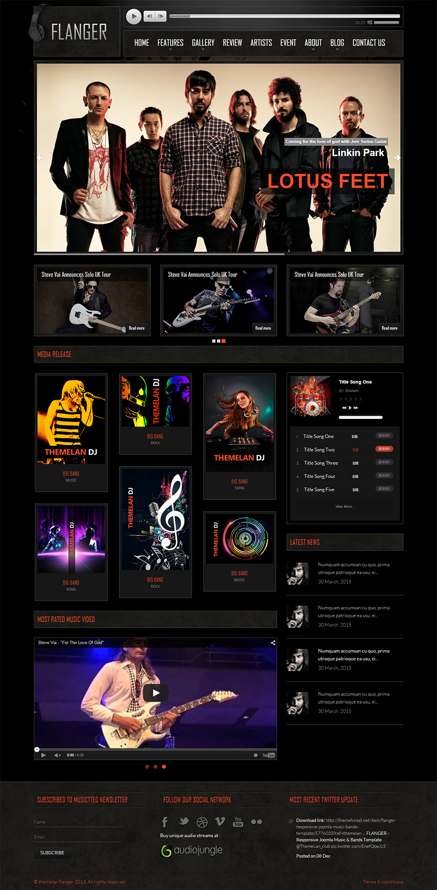 band band template Entertainment html5 template material material design music template