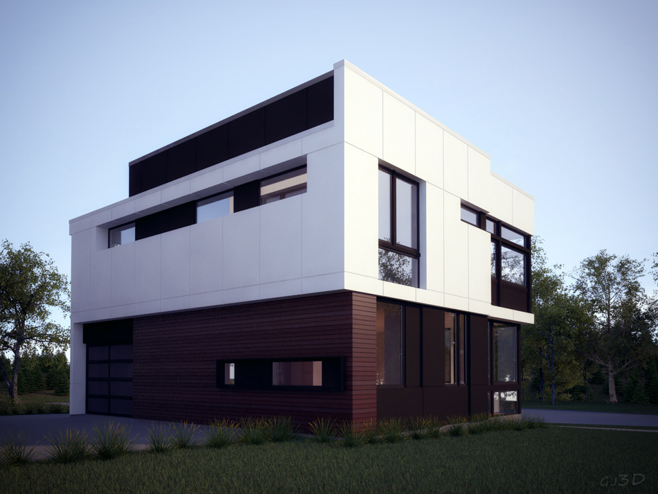 architect design house HOUSE DESIGN Archivis Architectural Visualisation 3D visualisation