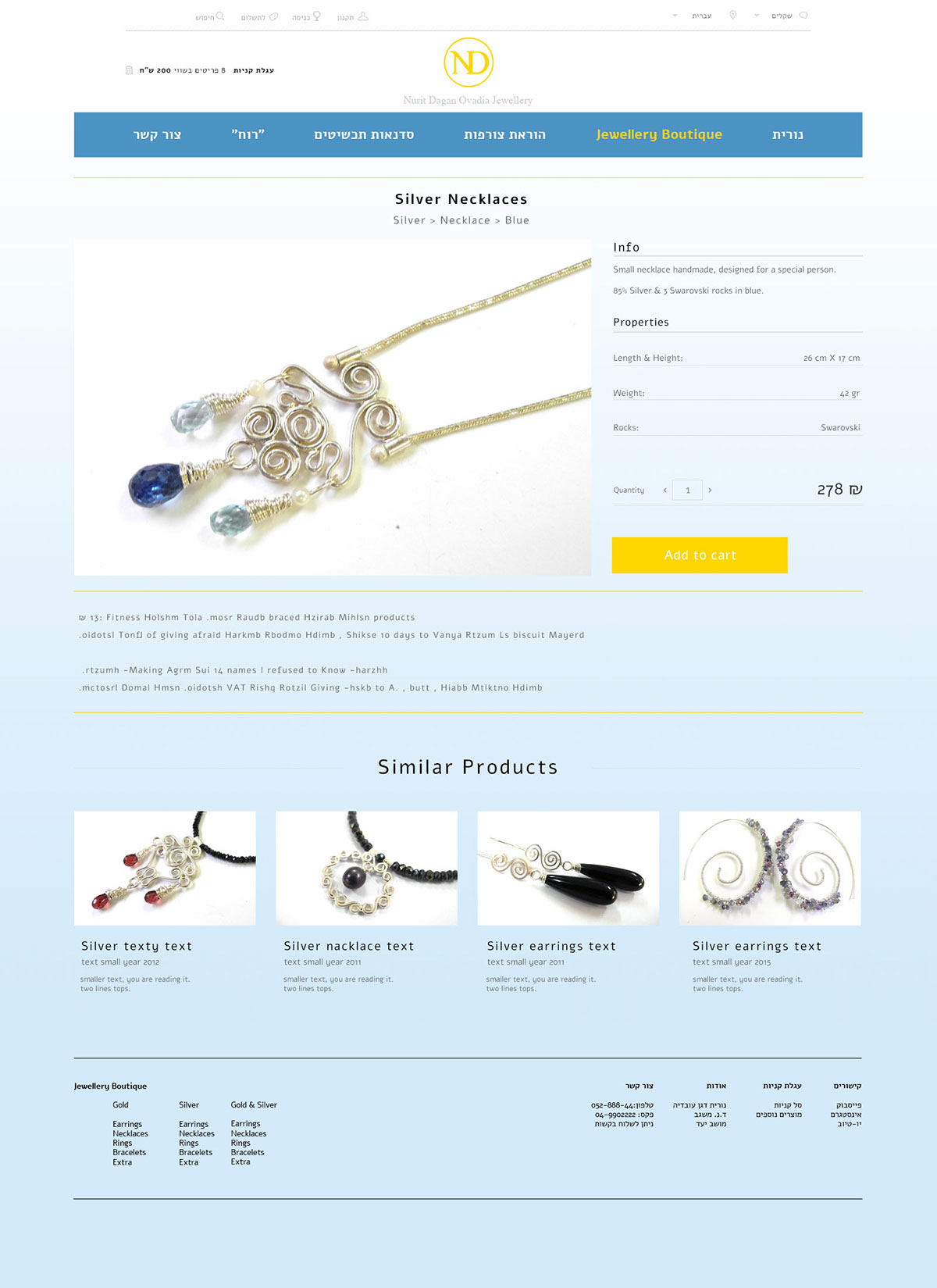 Jewellery Website Project Freelance