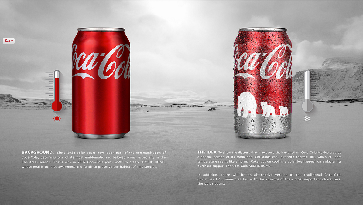 Coca-Cola can lata medio ambiente polar bears ARTIC HOME
