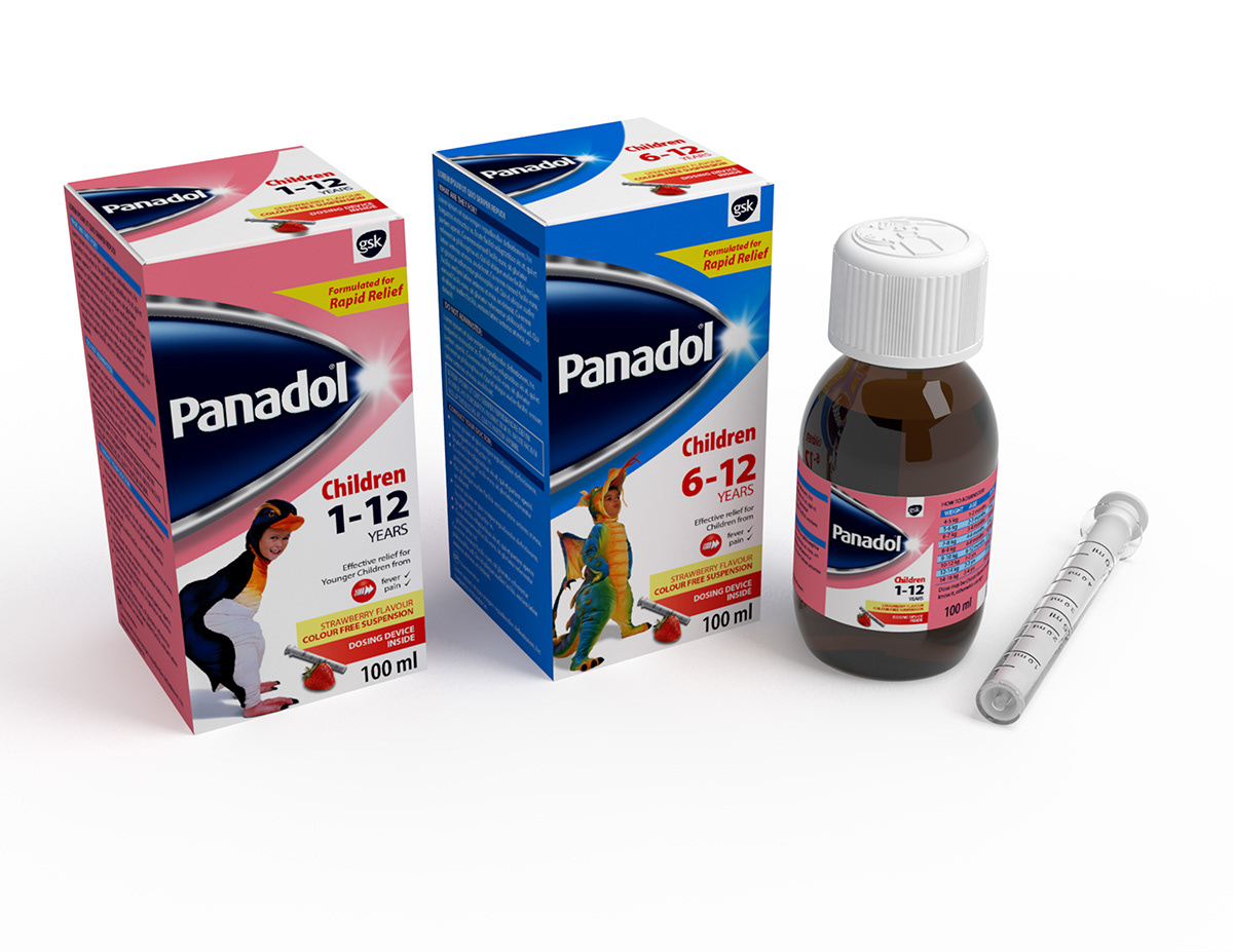 Children's Panadol Print Management brand architecture brand strategy segmentation panadol pain medicine