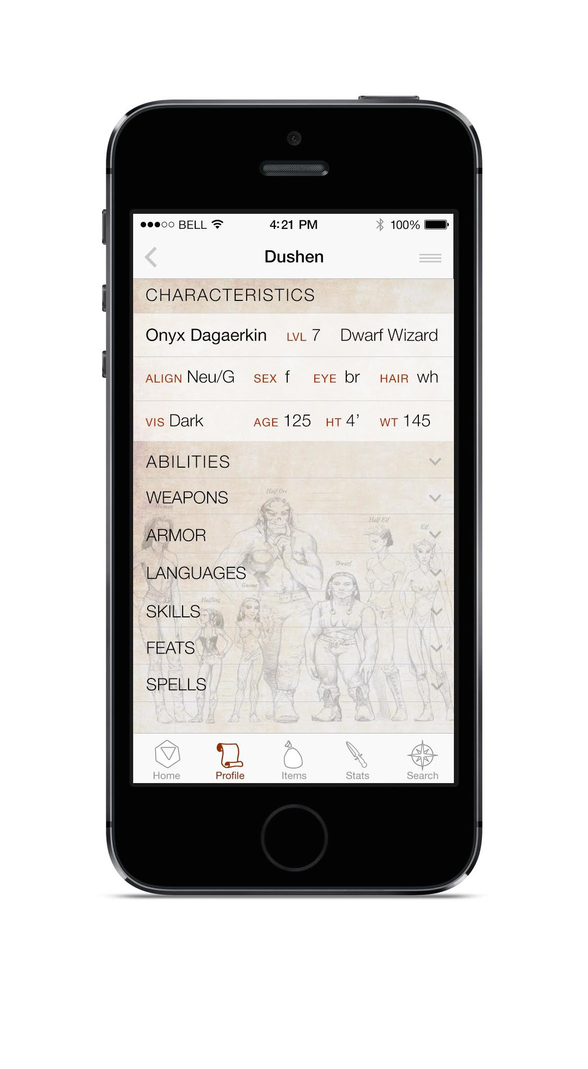 Dungeons and Dragons Roleplay Gaming iphone app fantasy play Fun