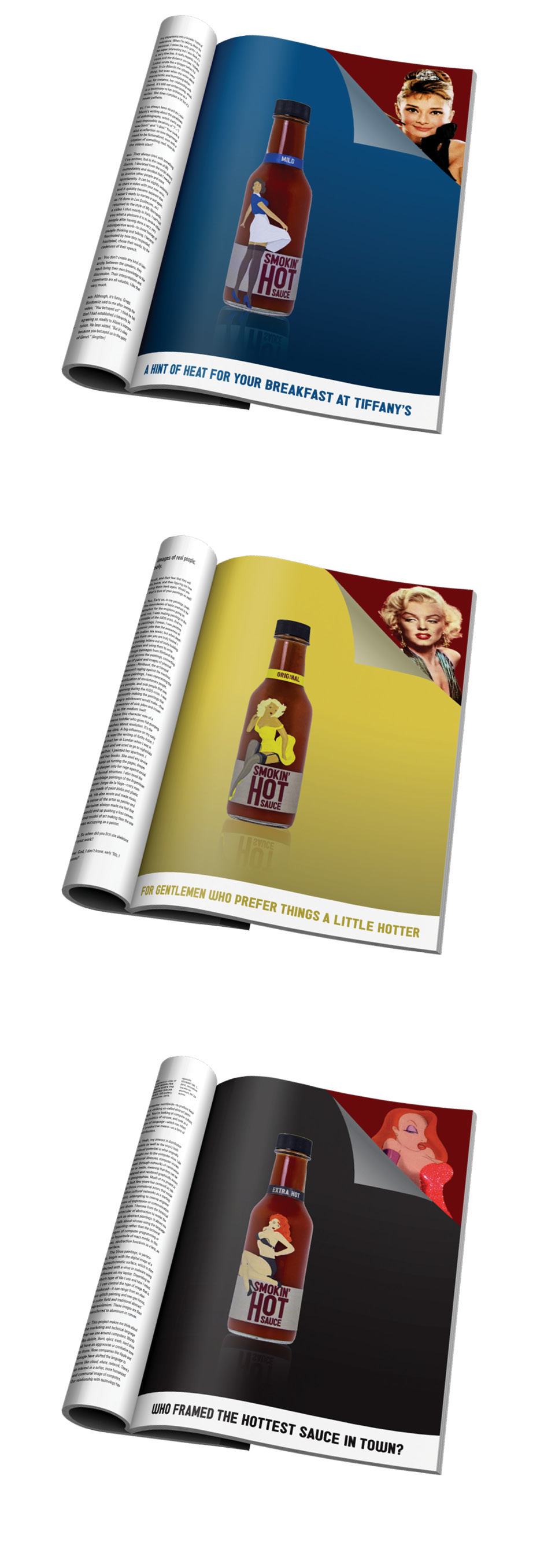 package design  pin up hot sauce