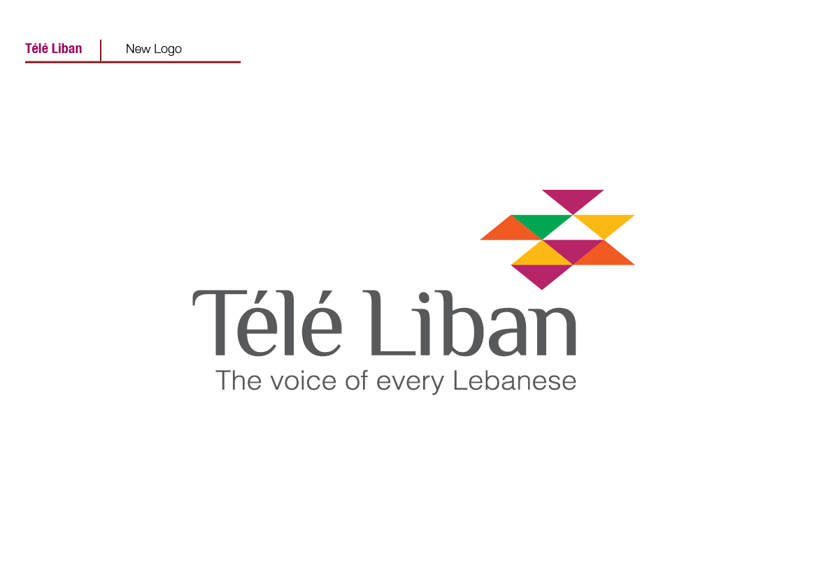 Tele Liban lebanon Rebrand corporate TV channel Logo Design marketing   lifting redesign Stationery poster billboard communication Layout color harmony