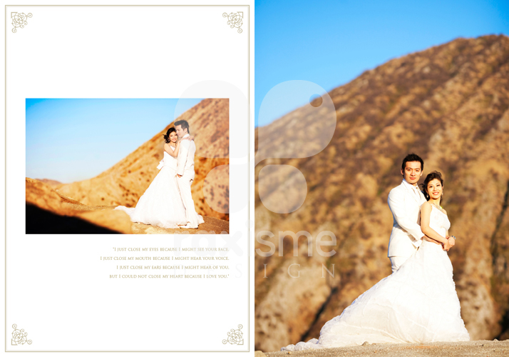 photobook prewedding album Layout pre wedding