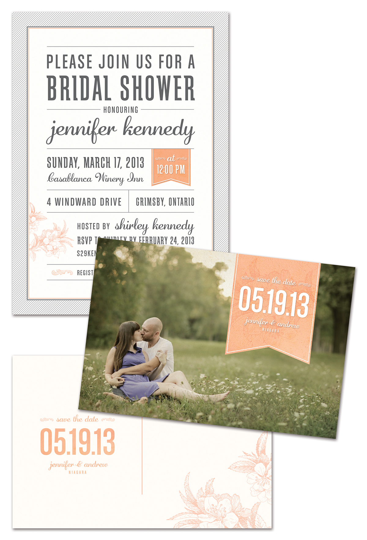 Adobe Portfolio wedding invitations bridal shower invites Inivitations save the date menu thank you card