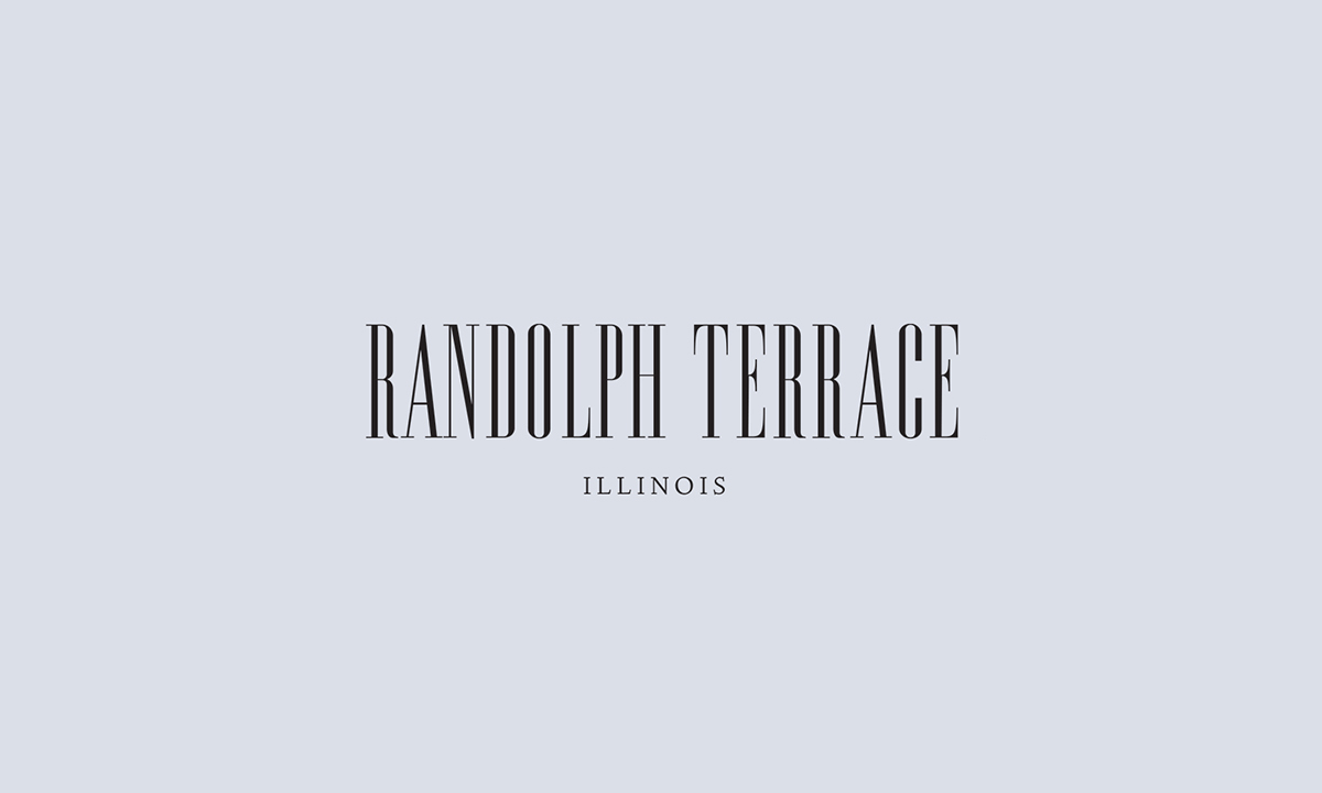 Randolph Terrace historical hotel color palette traditional identity logo