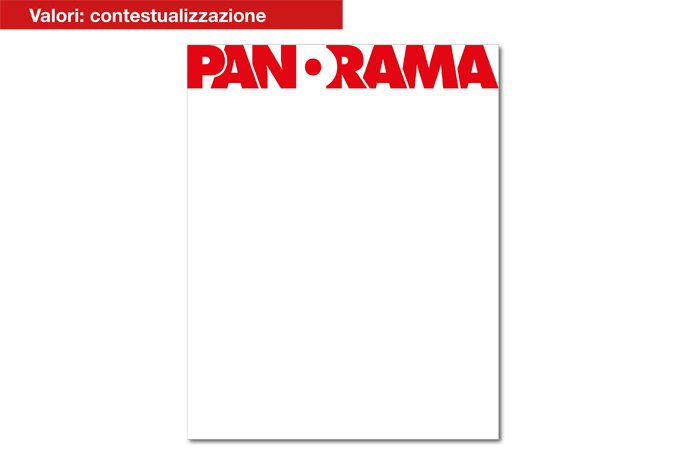 mondadori panorama magazine RESTYLING logo cover copertina