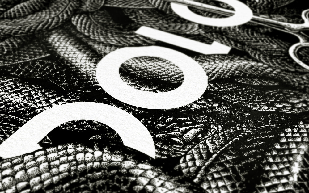 snake tattoo dotwork black and white engrave animal artwork handmade black blackwork