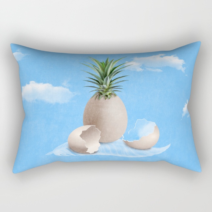 surreal surrealism eggs Pineapple digital clouds society6 RedBubble absentis