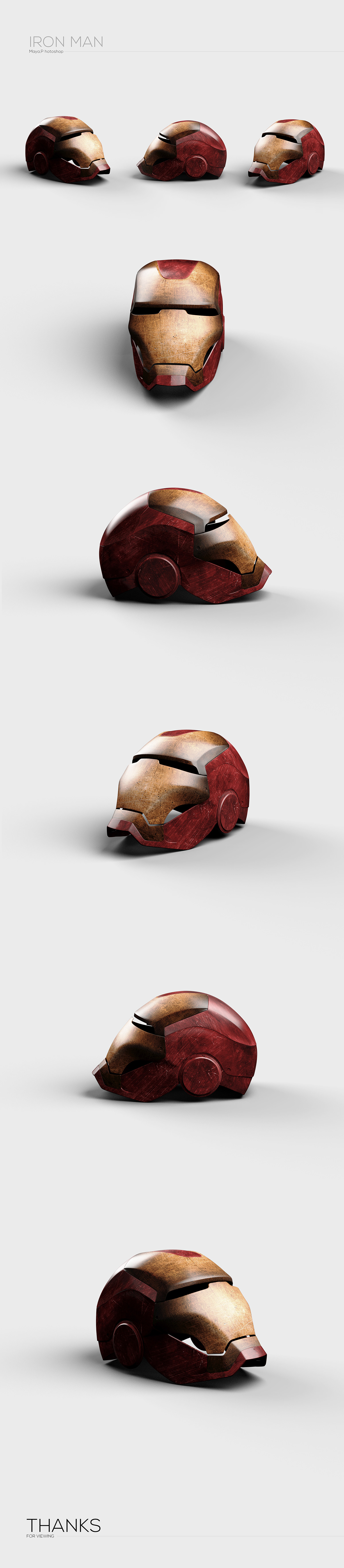 iron man Helmet 3d modeling toy design  consept Character design  3d paint texturing sculpting  movie character