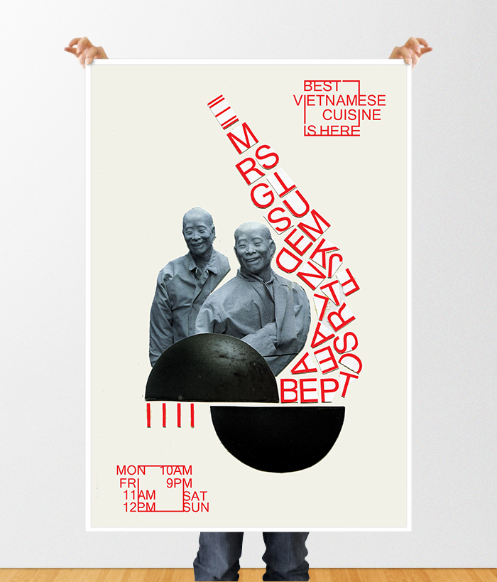 poster Typografy design Restourant