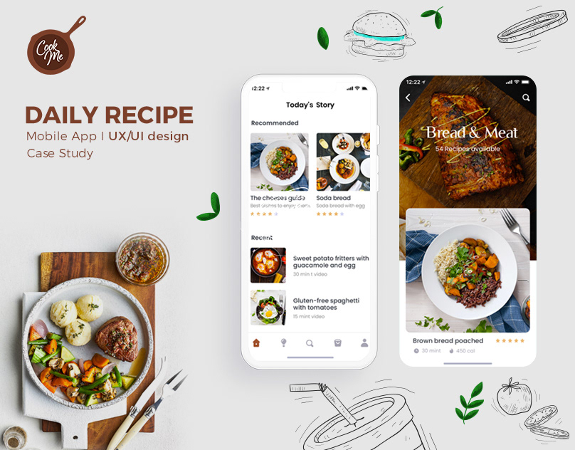 Adobe XD app application Food  Mobile app ui design UI/UX user experience UX design