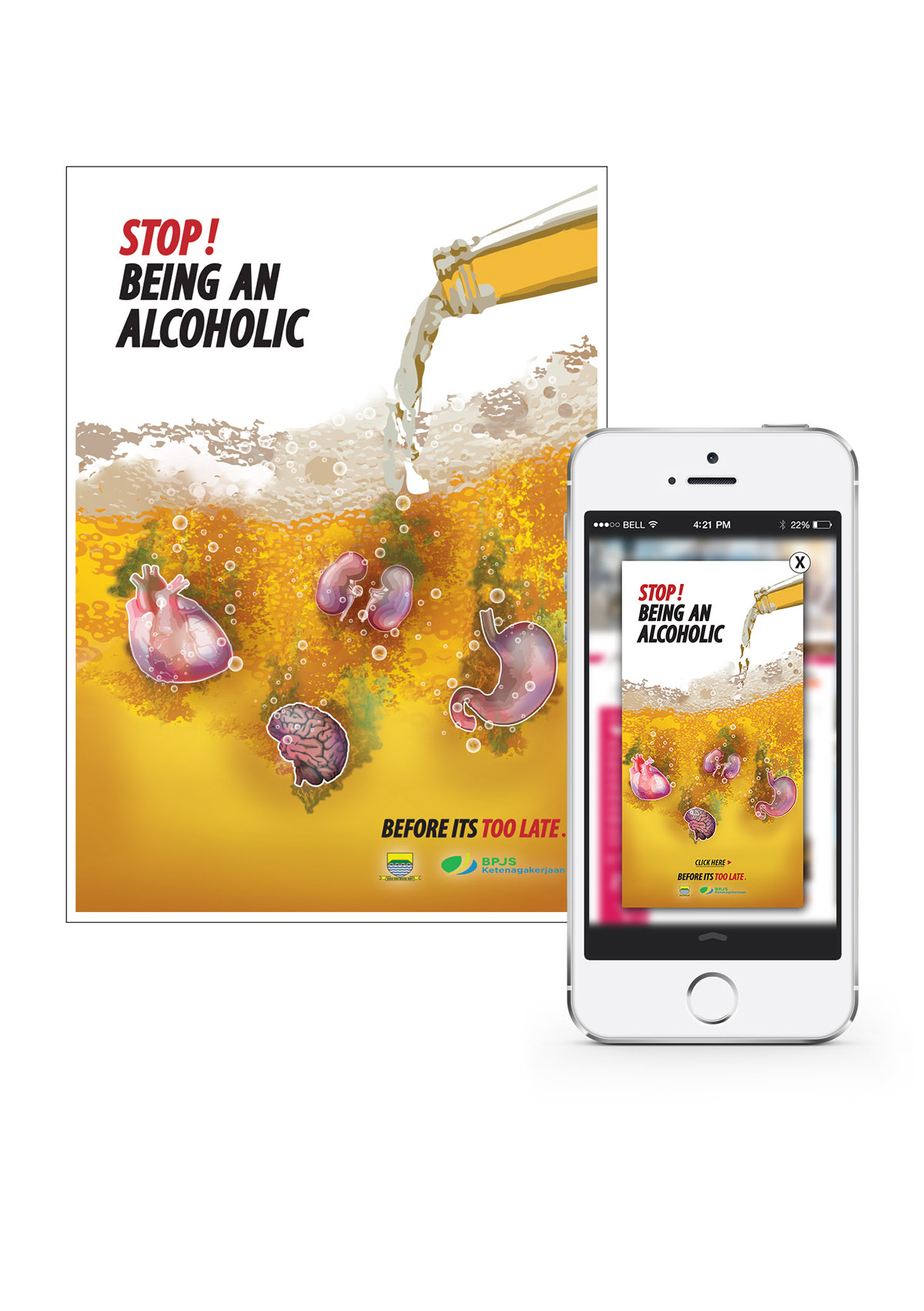 healthy campaign beer alcohol Awareness campaign