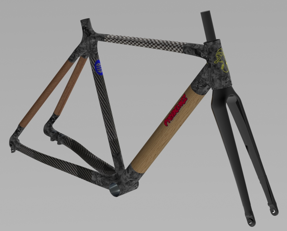 3D 3d modeling Bicycle carbon Composite Engineering  model product design  prototype Solidworks