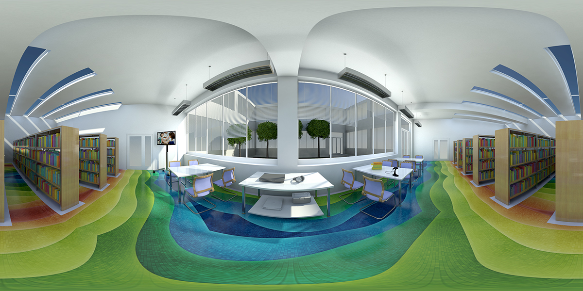 Architectural rendering Interior 3D Rendering 3D Visualization 3D panoramic Render school academic classroom INTERIOR RENDERING cad 3D model 3d render